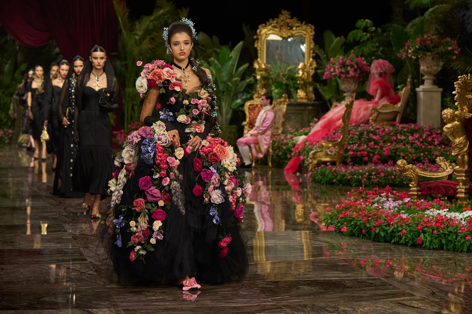 Dolce & Gabbana Alta Moda 2026 runway in Sicily