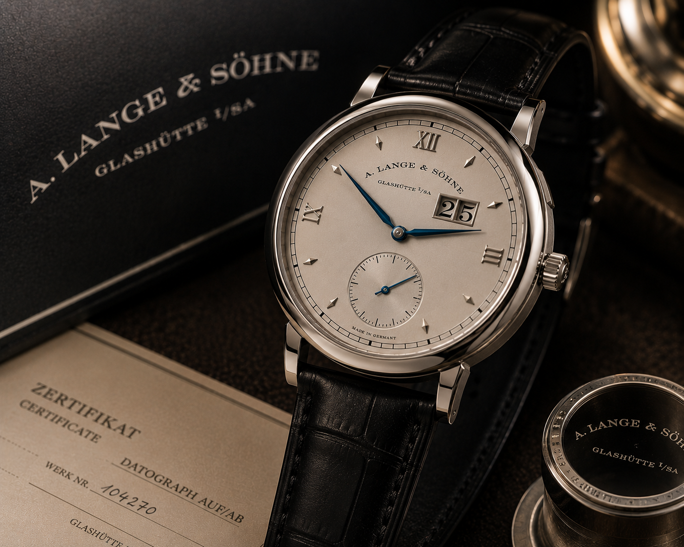 Luxury A. Lange & Söhne watch display